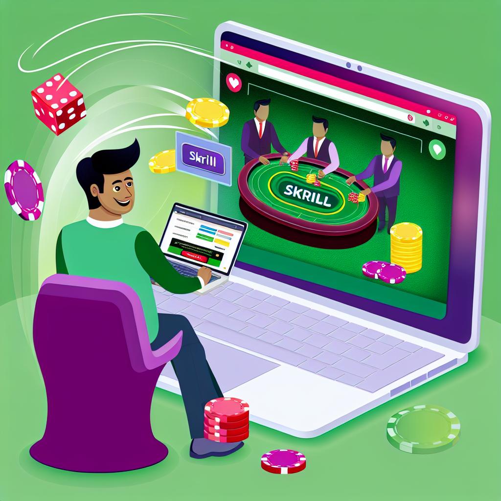 How to use Skrill for online casino transactions.